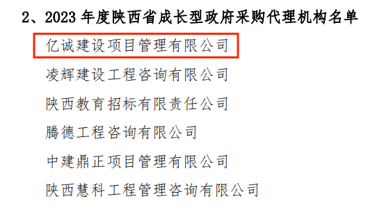 2023年度陜西省成長型政府采購代理機構.png 2023年度陜西省成長型政府采購代理機構.png